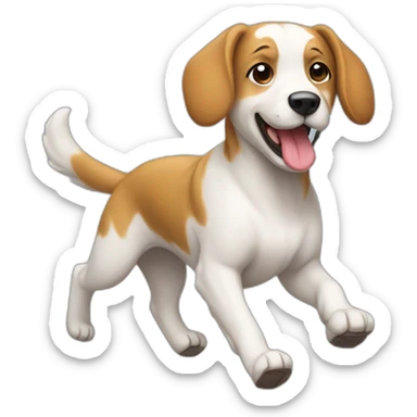 chien en jogging sticker