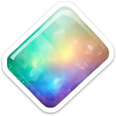 opal crystal gemstone credit card  sticker