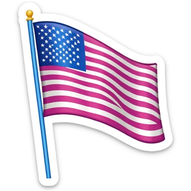 just a normal emoji flag sticker