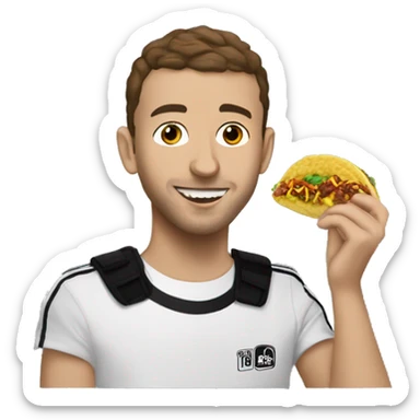 Tyler Joseph eating Taco Bell  sticker