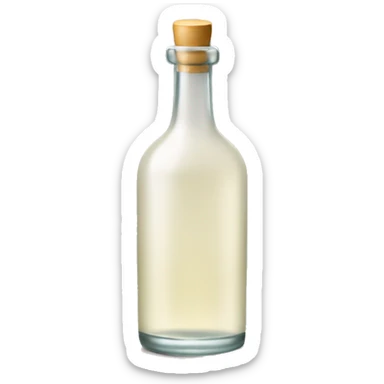 Long cylindrical tequila blanco bottle sticker