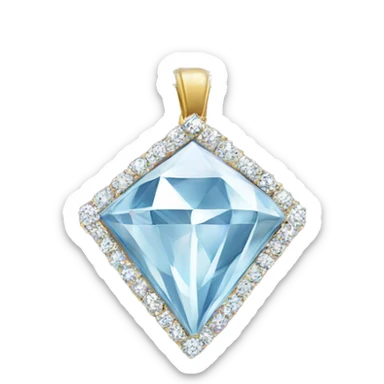 Diamond necklace sticker