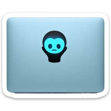 babyblue macbook sticker