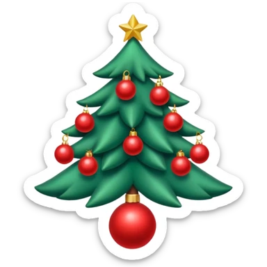 Emoji sapin avec bandeau 'ACMS' sticker