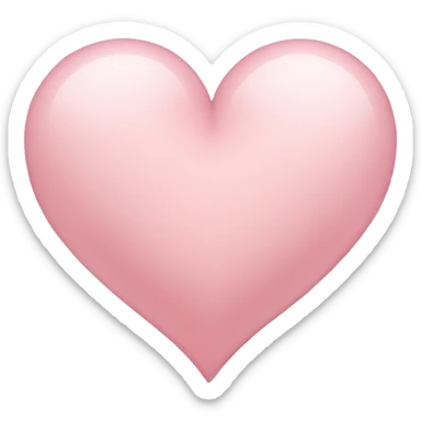 Light pink heart sticker
