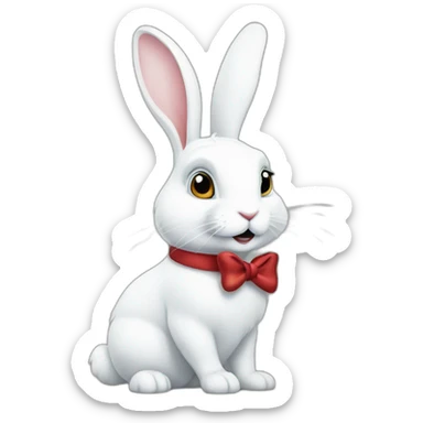 White Rabbit in Alice's Adventures in Wonderland sticker