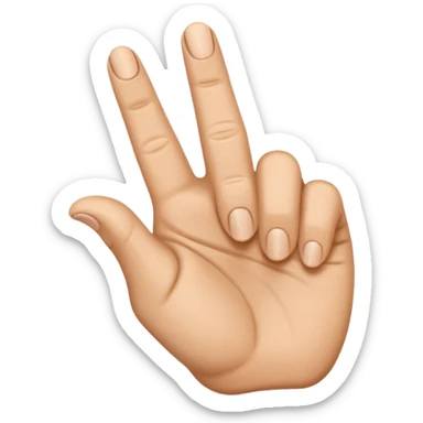 finger pointing towards the screen sticker