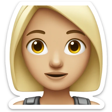 a white tech girl who can't cry sticker