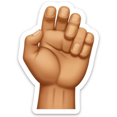 back of fist sticker