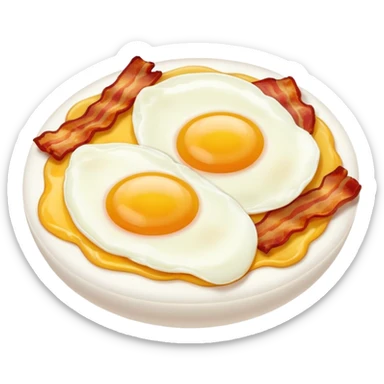 Eggs and bacon sticker
