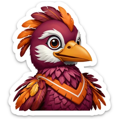 virginia tech mascot sticker