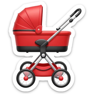 baby stroller with a photo symbol sticker