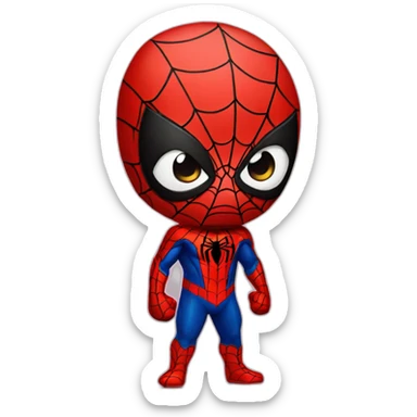 Cute spiderman sticker