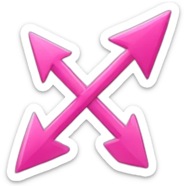 Pink arrow  sticker