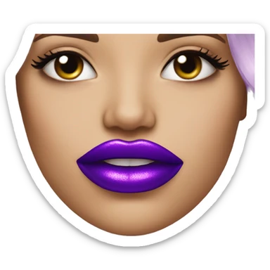 Purple Lipgloss sticker