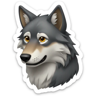 Wolf sticker
