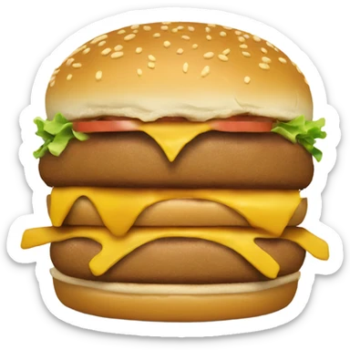 Trump burger McDonald eating burger trump sticker