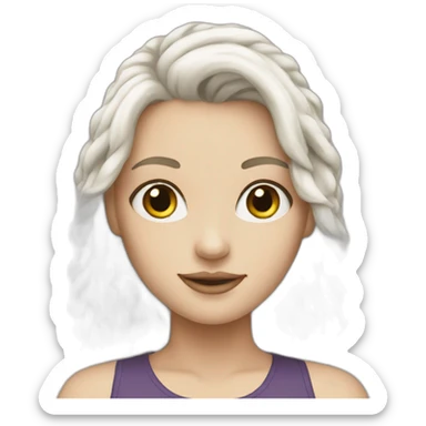 support white girl sticker