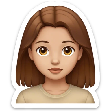 A girl with brown hair that I love  sticker