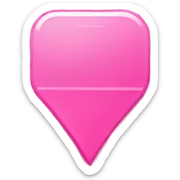 Pin location in color pink sticker
