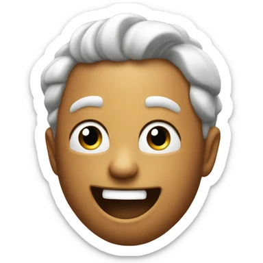 Emoji like really happy and he’s about to explode  sticker