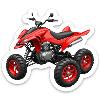 Moto quad sticker
