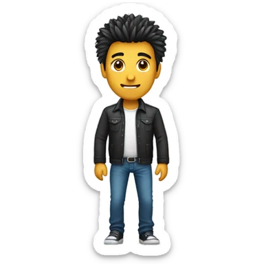 hombre enfermero joven con flequillo sticker