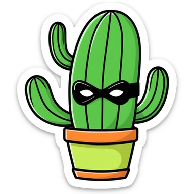 Luchador cactus  sticker