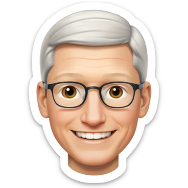 tim cook smiling sticker