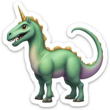 Mix between unicorn and a dinosaur  sticker