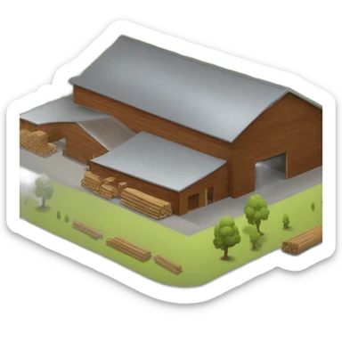 modern lumber factory sticker