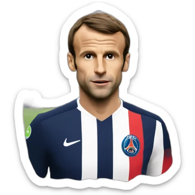 Macron qui a ecrit psg c’est nul sticker