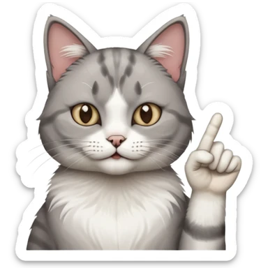Kedi 🖕🏻 gösteriyor sticker