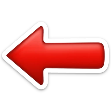 seta  esquerda vermelha sticker