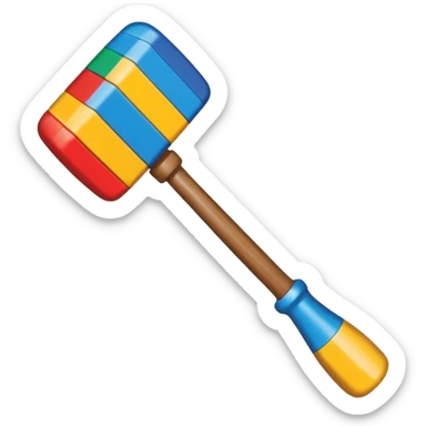 Martelo de brincar como os que são usados na festa do sao joao sticker