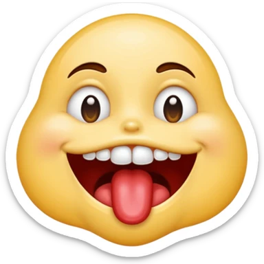 emoji biting its lip and drooling drooling saliva  sticker
