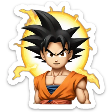 Goku Super Saiyan God sticker