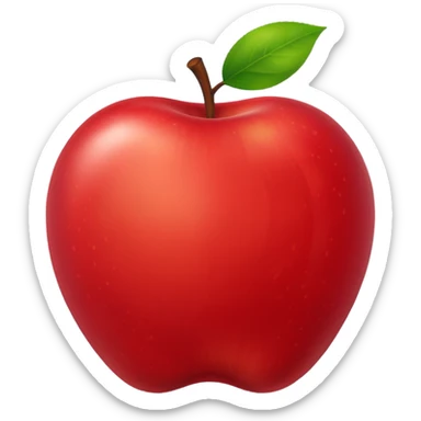 Juice Box RED Apple sticker