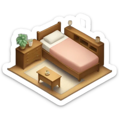 furniture isometric view sticker