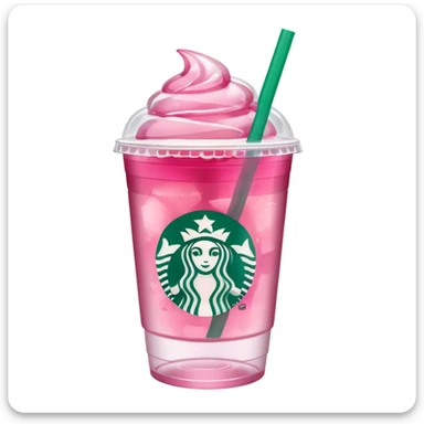 A Starbucks pink drink  sticker
