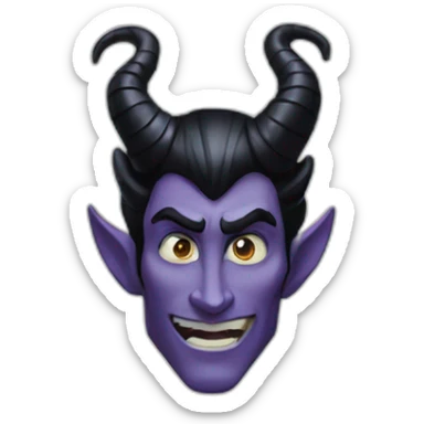 Maleficent horns sticker