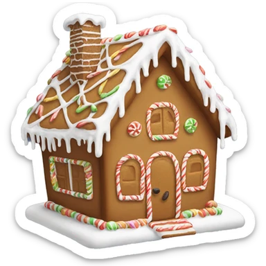 Gingerbread house sticker