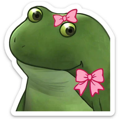 Woop woop with pink bows sticker