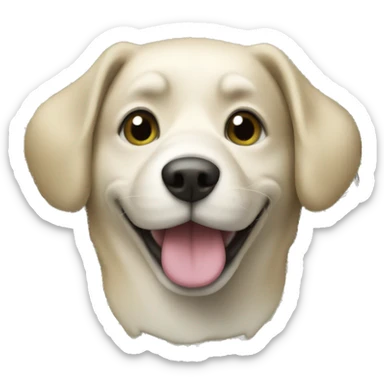 Dog with money sticker