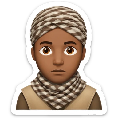 Make a African American gangster taliban terrorist emoji sticker