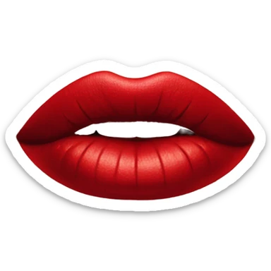 red lipstick woman lips kiss sticker