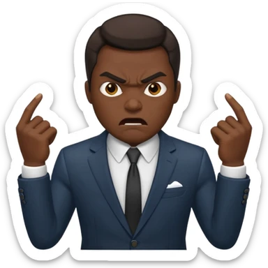 mafia boss angry sticker