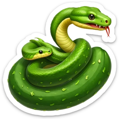 Kúszik mint a hernyó  a kígyó uborka sticker