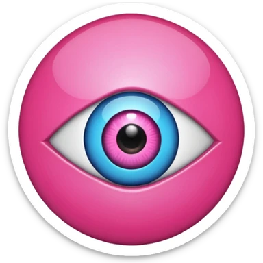 pink evil eye emoji  sticker