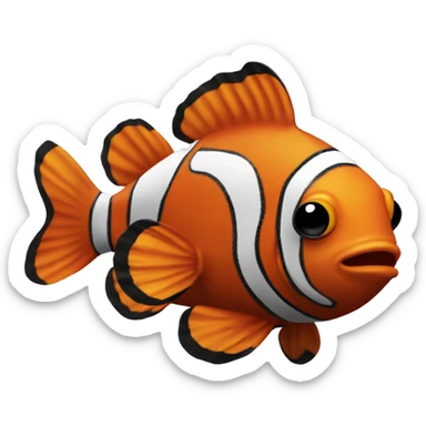 Nimo the clown fish sticker
